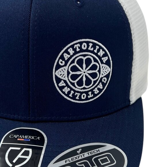 NWT CARTOLINA FLORAL Trucker Cap America FLEXFIT 110 Baseball Hat Cap - Picture 6 of 12